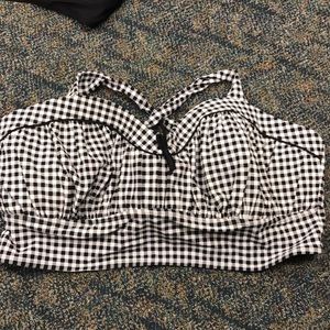 Torrid Gingham Swim top